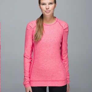 Lululemon Think Fast Long‎ Sleeve
Heathered Boom Juice Size 6